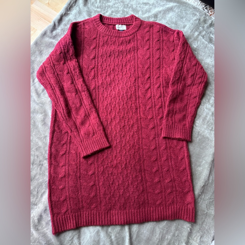 Women's Cable Knit Sweater Dress